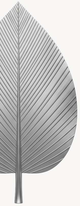 Silbern metallisches Blatt