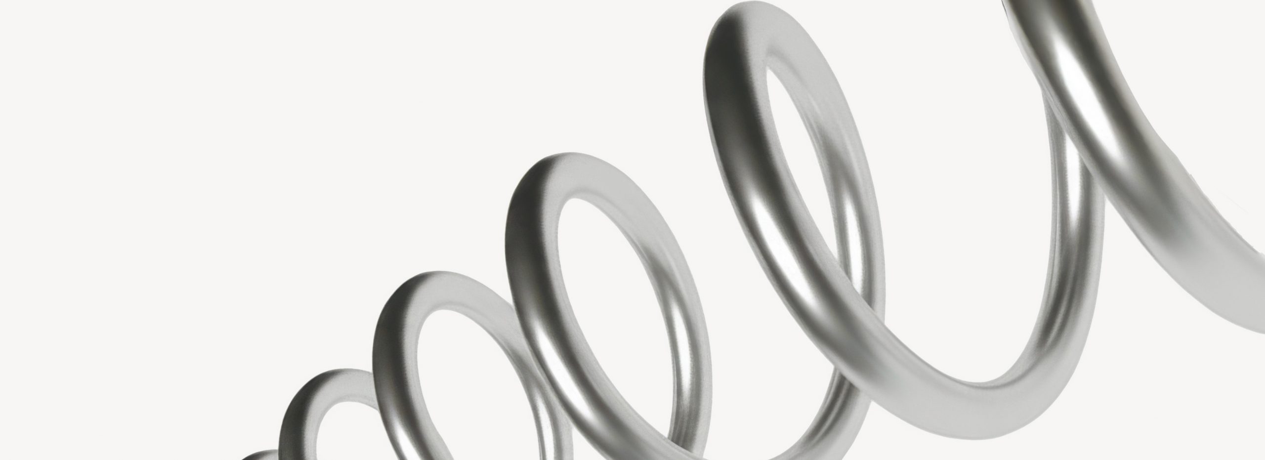 Abstrakte Grafik mit einer silber metallischen Feder